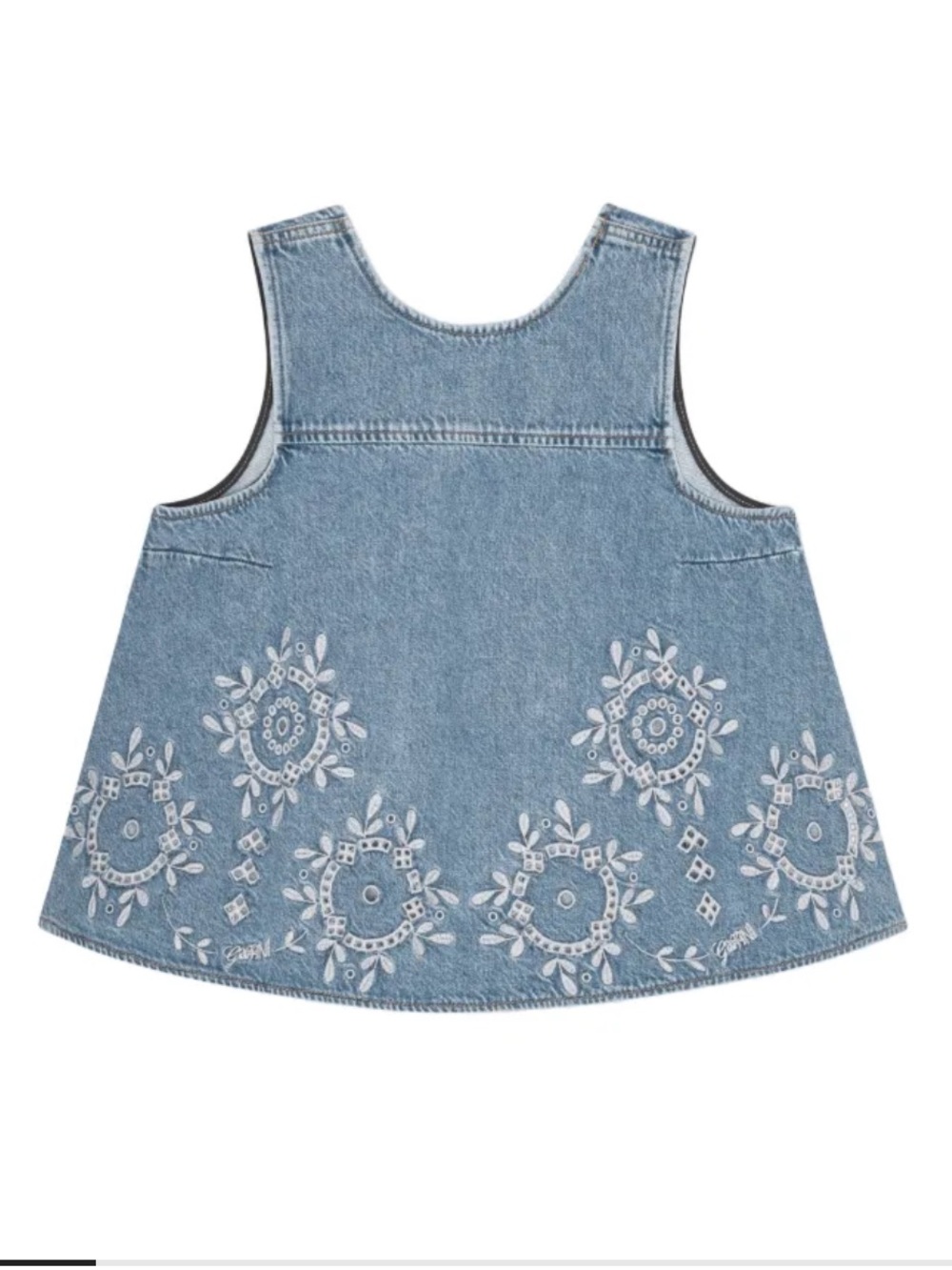 GANNI
open-back denim top
Size 38 EU (US 6)
Never worn NWOT